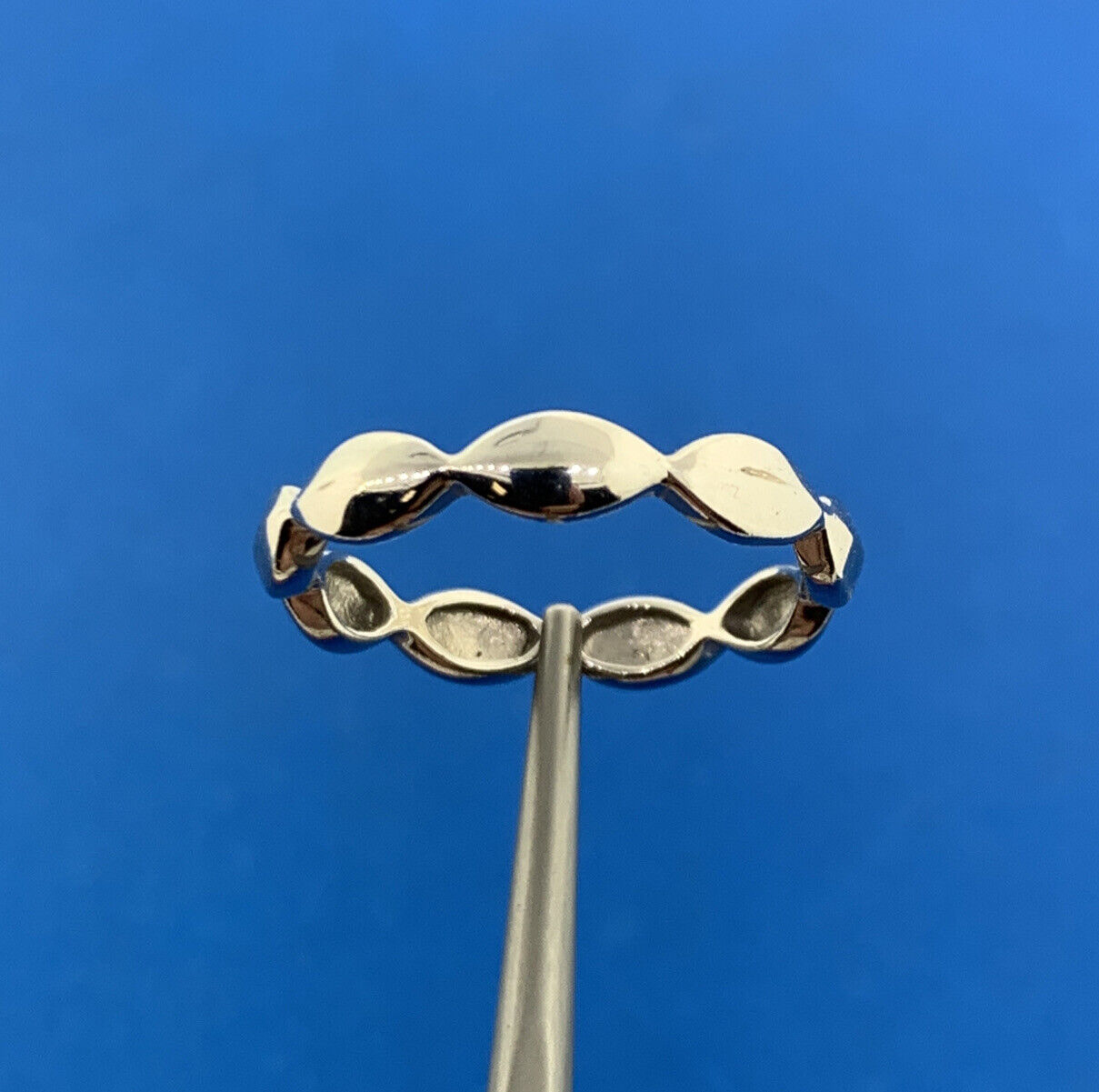 Designer 925 Sterling Silver Textured Polished Wedding Band Ring