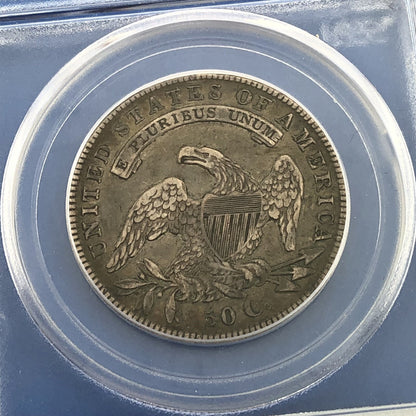 1836 Capped Bust Silver Half Dollar 50c Lettered Edge PCGS XF40 Early US Coin