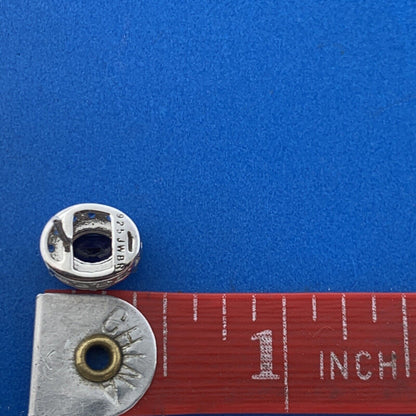 Jane Seymour JWBR Sterling Silver Lab Created Sapphire Oval Stud Earrings