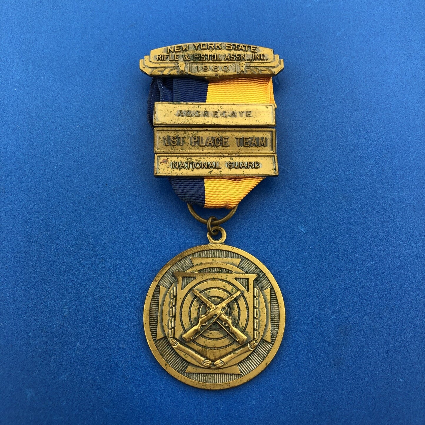 1960 New York State Rifle Pistol National Guard Rifle Aggregate 1st Team Award