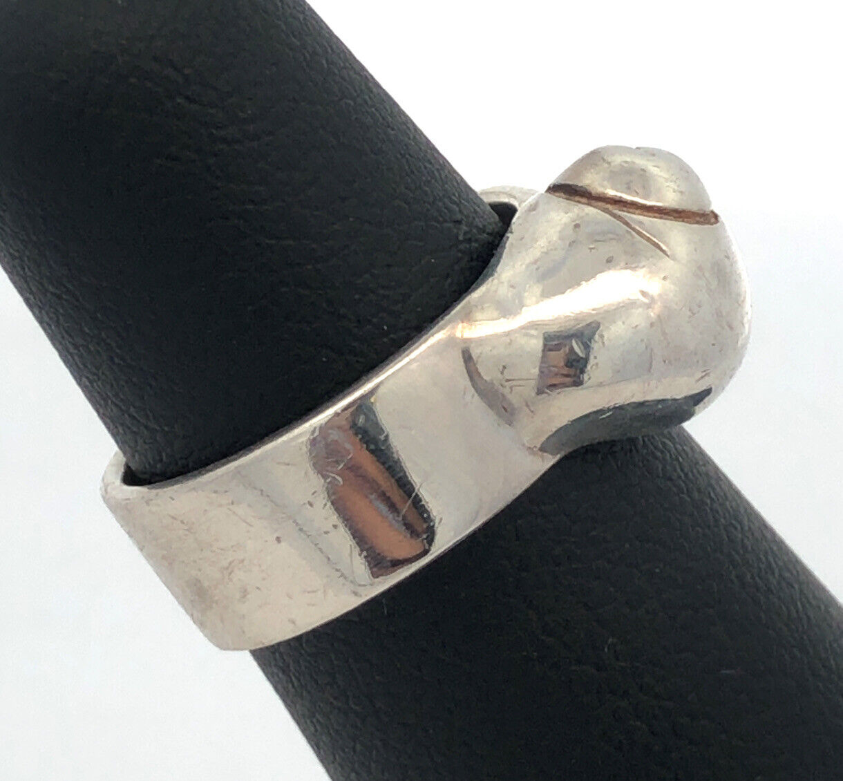 Designer Mignon Faget 925 Sterling Silver Sea Collection Garden Snail Ring