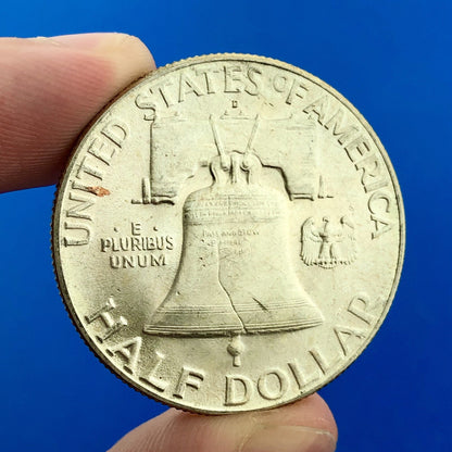 1948 D Franklin Silver Half Dollar Better Key Date Scarce Rare Denver Mint Coin