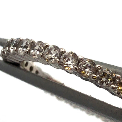 925 Sterling Silver Cubic Zirconia CZ Infinity Eternity Wedding Band Ring