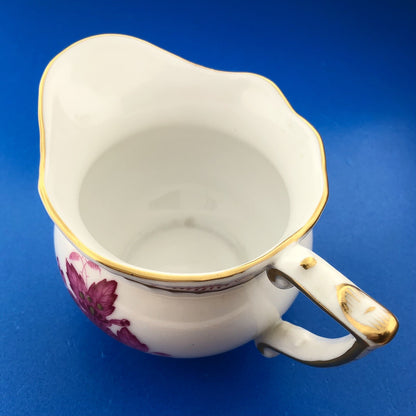 Vintage Herend Hugary Raspberry Chinese Bouquet Apponyi Small Creamer Pitcher