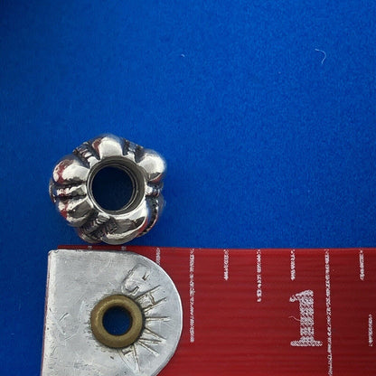 Authentic PANDORA Moments 925 Sterling Silver Journey #790401 Pebbled Bead Charm