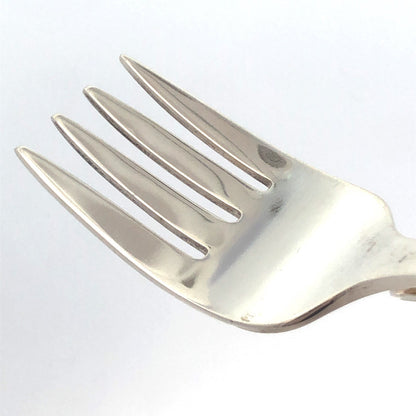 Designer Tiffany & Co. 925 Sterling Silver Curved Handle Baby Fork