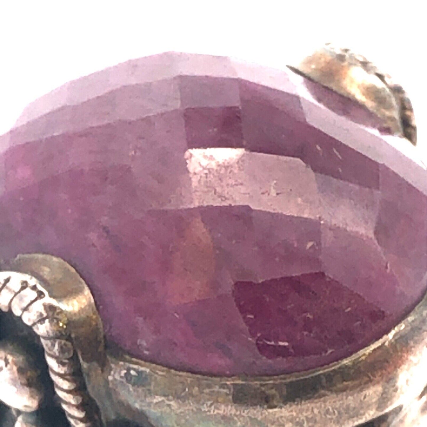 Designer 925 Sterling Silver Oval Cushion Ruby Statement Cocktail Ring