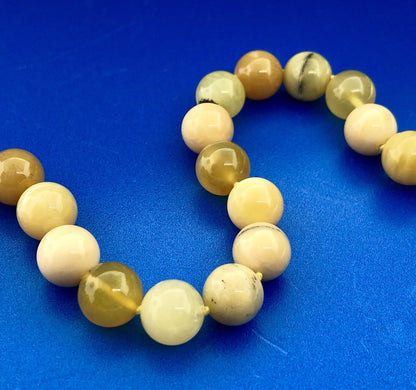 Whitney Kelly WK 925 Sterling Silver Moss Agate Jasper Ball Bead Necklace