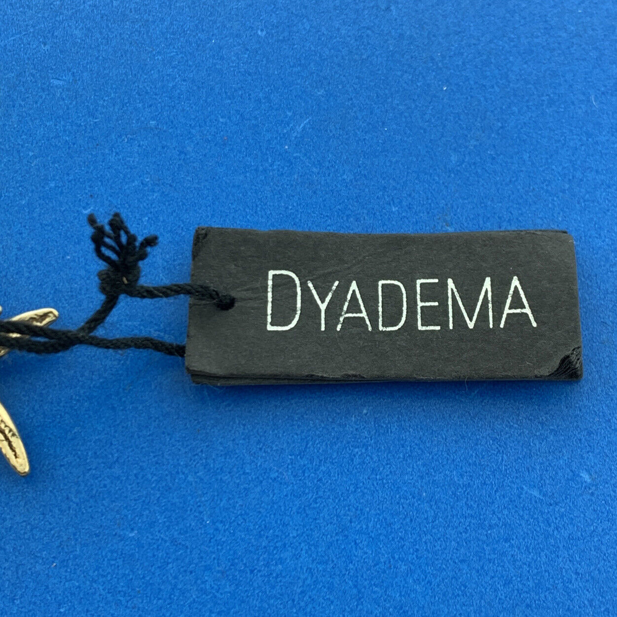 Designer Dyadema Italy 925 Sterling Silver Vermeil Cubic Zirconia Star Fish Ring