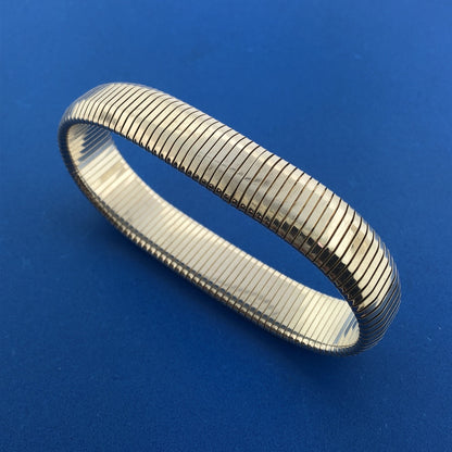 Stunning Designer 999 Fine Silver 6-3/4" Accordion Expandable Flex Band Bracelet