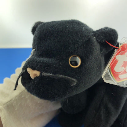 1995 TY Beanie Baby Velvet The Panther Near Mint Condition Retired Errors- 4064