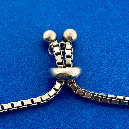 Designer 925 Sterling Silver Cubic Zirconia Adjustable Lariat Tennis Bracelet