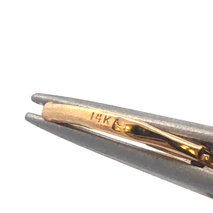 14K Yellow Gold Round Green Tourmaline Flower Leverback Dangle Earrings