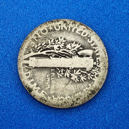 1921 P United States 90% Silver Mercury Dime Key Date Scarce Philadelphia Coin