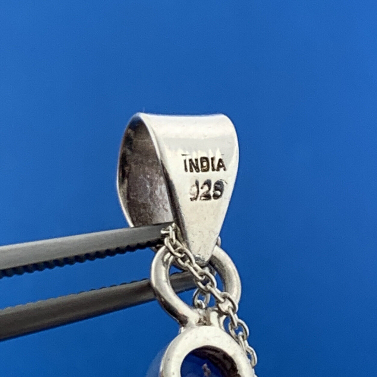 Sterling Silver 925 Amethyst Blue Topaz Drusy Quartz Statement Pendant Necklace