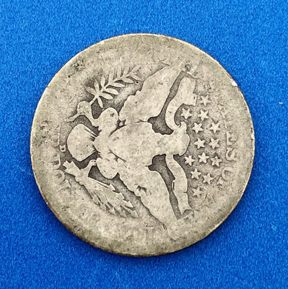 1911 D Silver Barber Quarter Better Key Date Denver Coin Rare Scarce