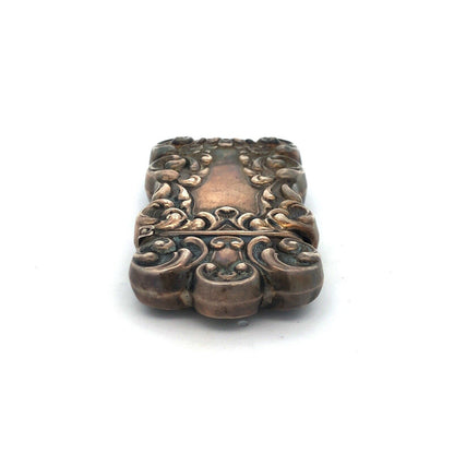Vintage Antique Sterling Silver 925 Fancy Design Vesta Match Safe
