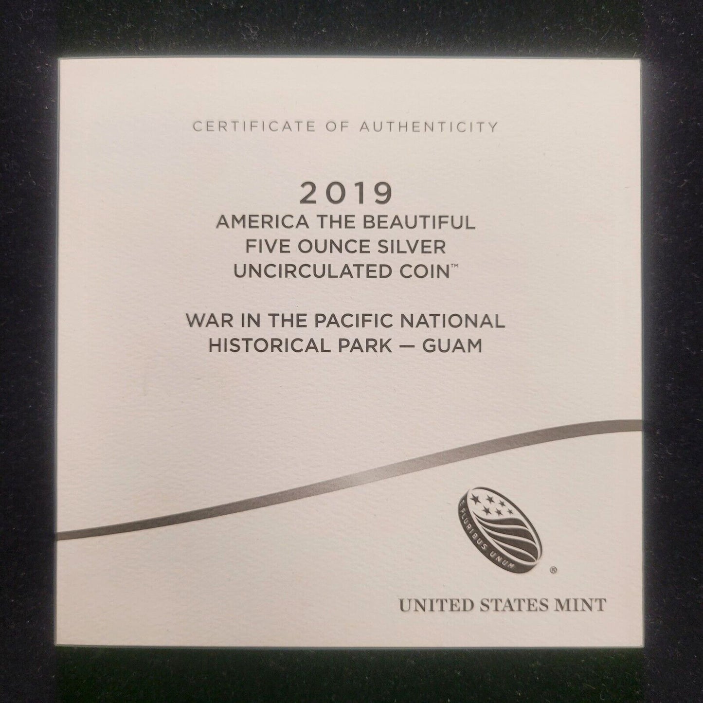2019 P 5oz 999 Silver America the Beautiful War in the Pacific Uncirculated Coin