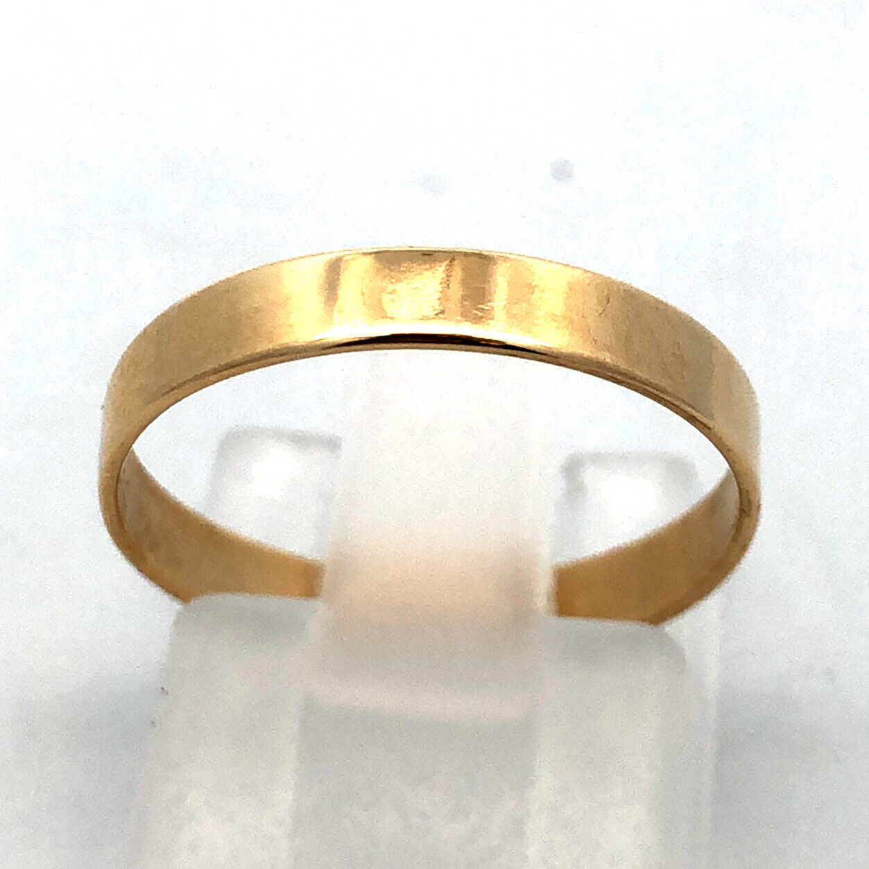 Designer CATBIRD 14K Yellow Gold Polished Flat Wedding Anniversary Band Ring