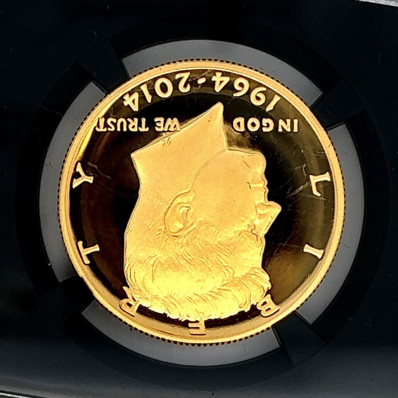 2014-W Kennedy 50th Anniversary 3/4 oz. Gold Proof NGC PF 69 Ultra Cameo UCAM