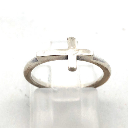 Designer James Avery 925 Sterling Silver Horizon Cross Ring