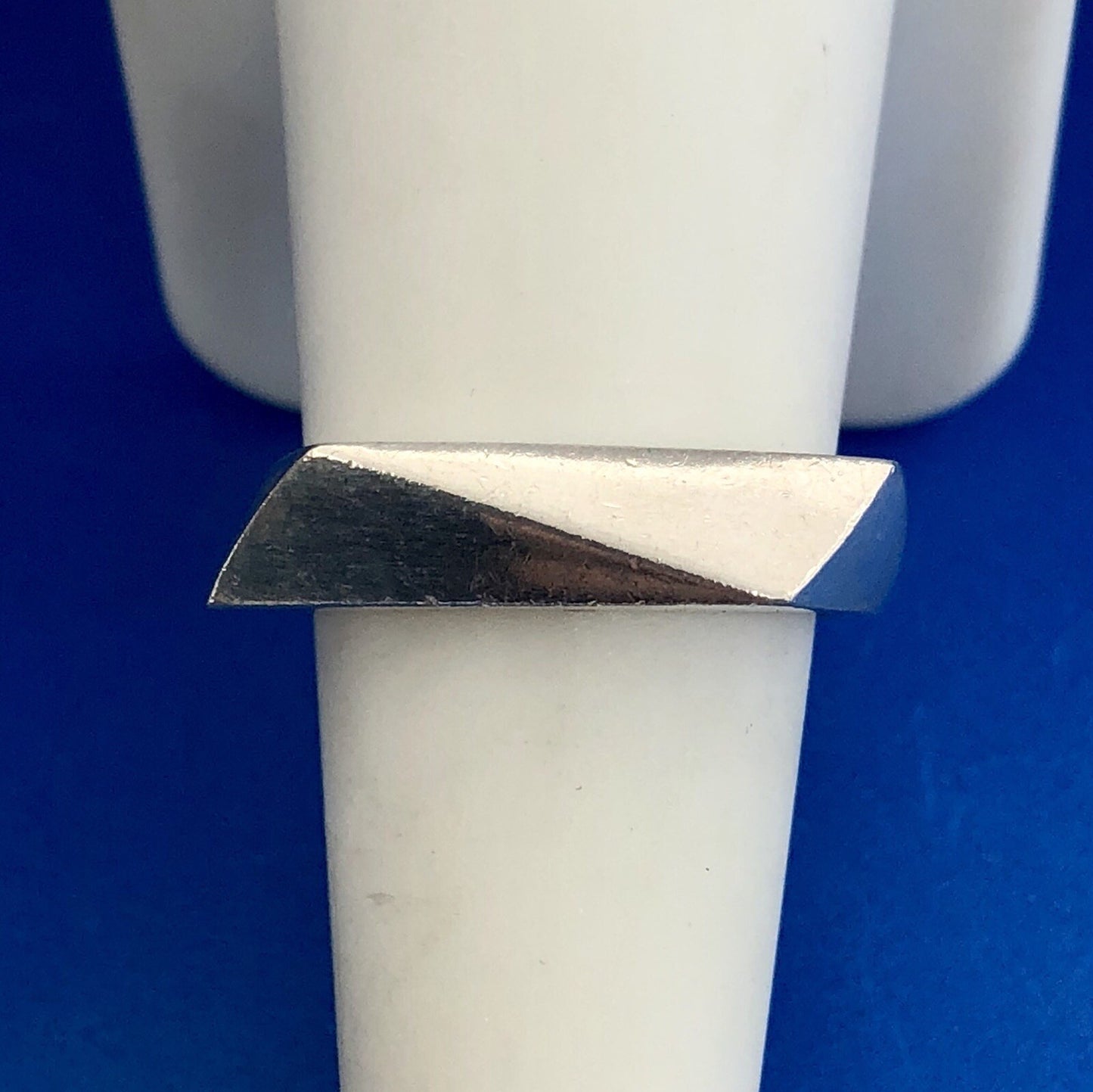 Authentic Modern Sterling Silver Fossil Ring - Size 7.75