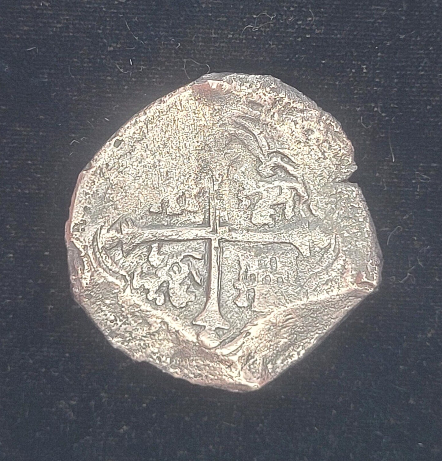 1618-1621 OMD Mexico 8 Reales Habsburg Shield/Cross of Jerusalem .931 Silver Cob