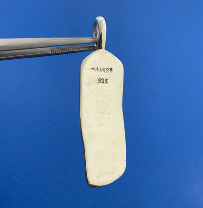 Designer Barse 925 Sterling Silver Mother Of Pearl Rectangular Pendant