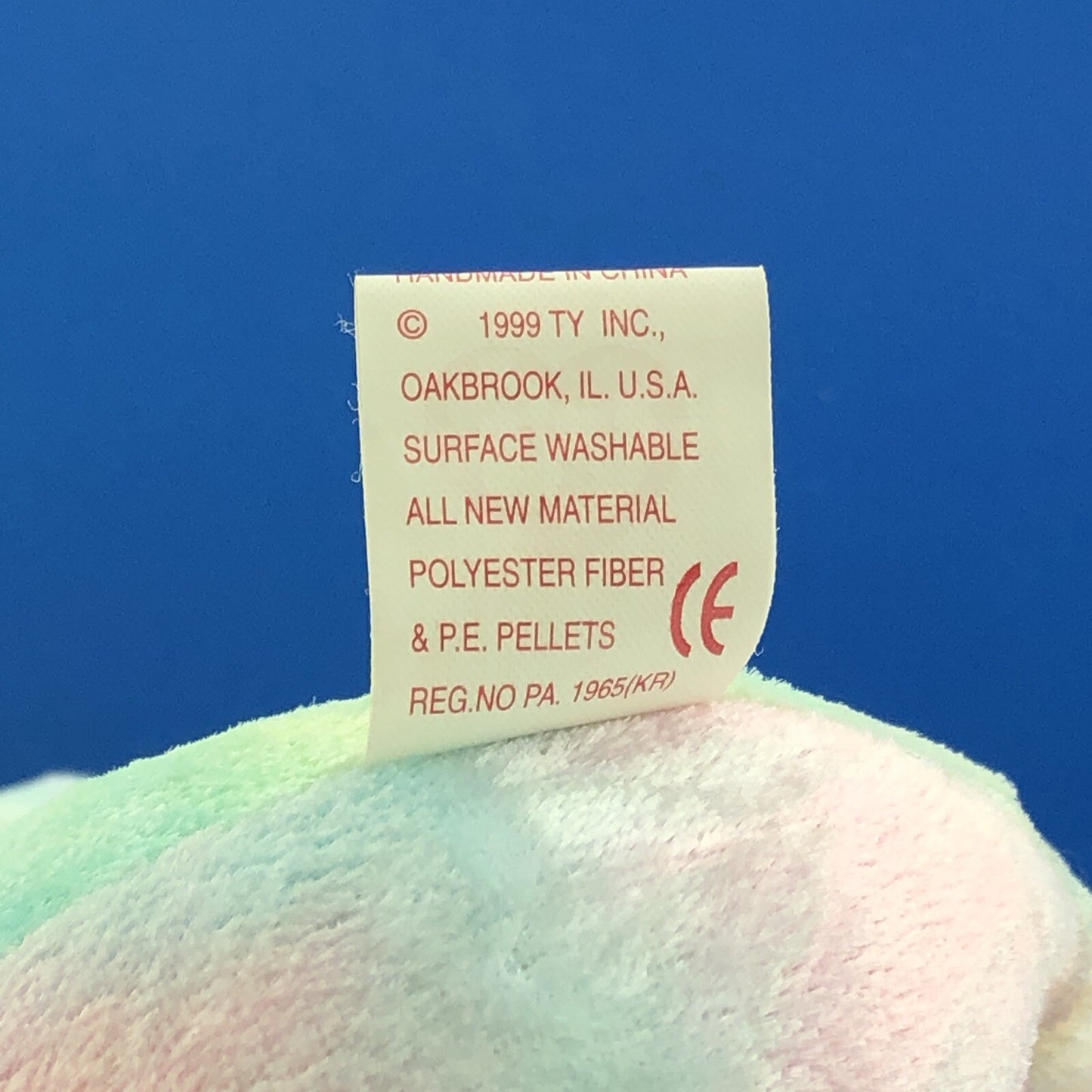 1999 TY Beanie Baby Neon The Seahorse DOB 04-18-1999 Rare Tag Error Mint - 4239