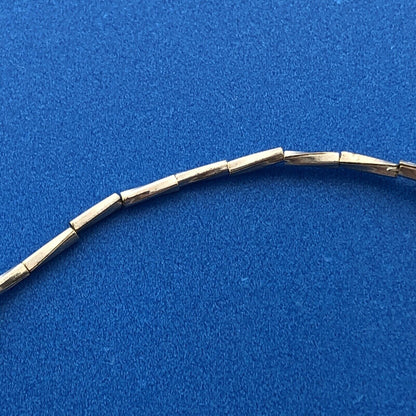 Stunning Sterling Silver 925 White Abalone Shell Twin Bird 6.75" Small Bracelet