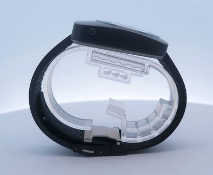 Ventura V-Tec Gamma 36mm Black Durinox Steel Case w/ LCD Display Digital Watch