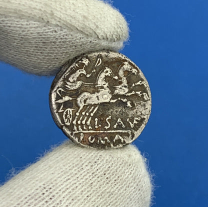 152 BC Roman Republic Lucius Saufeius AR Denarius