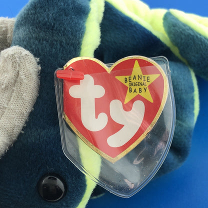 1997 TY Beanie Baby Hissy The Snake DOB 04-04-97 Mint Condition - 4185 Retired