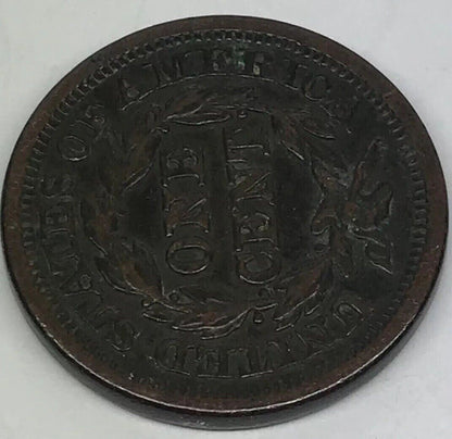 1846 Braided Hair Large Cent Small Date Early American Copper Coinage Brown