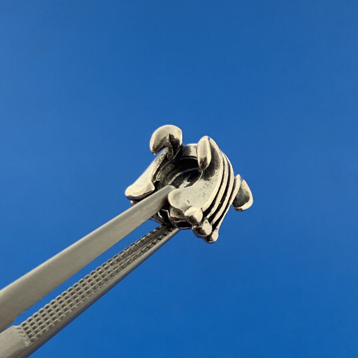 Chamilia 925 Sterling Silver Fleur De Lis Symbol France Slide Bracelet Charm