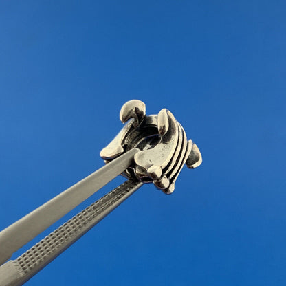 Chamilia 925 Sterling Silver Fleur De Lis Symbol France Slide Bracelet Charm