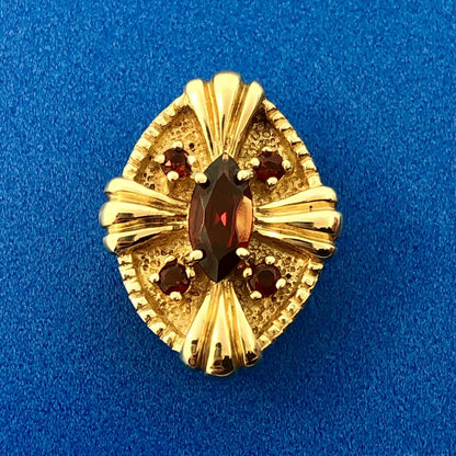 Designer DDH 10K Yellow Gold Garnet January Anniversary Slide Bracelet Charm