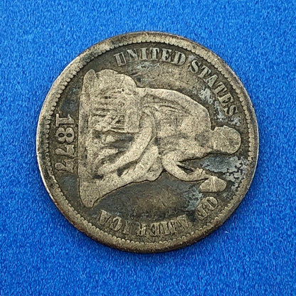 1877 P Silver Seated Liberty Dime 10c Better Key Scarce Philadelphia Mint Coin