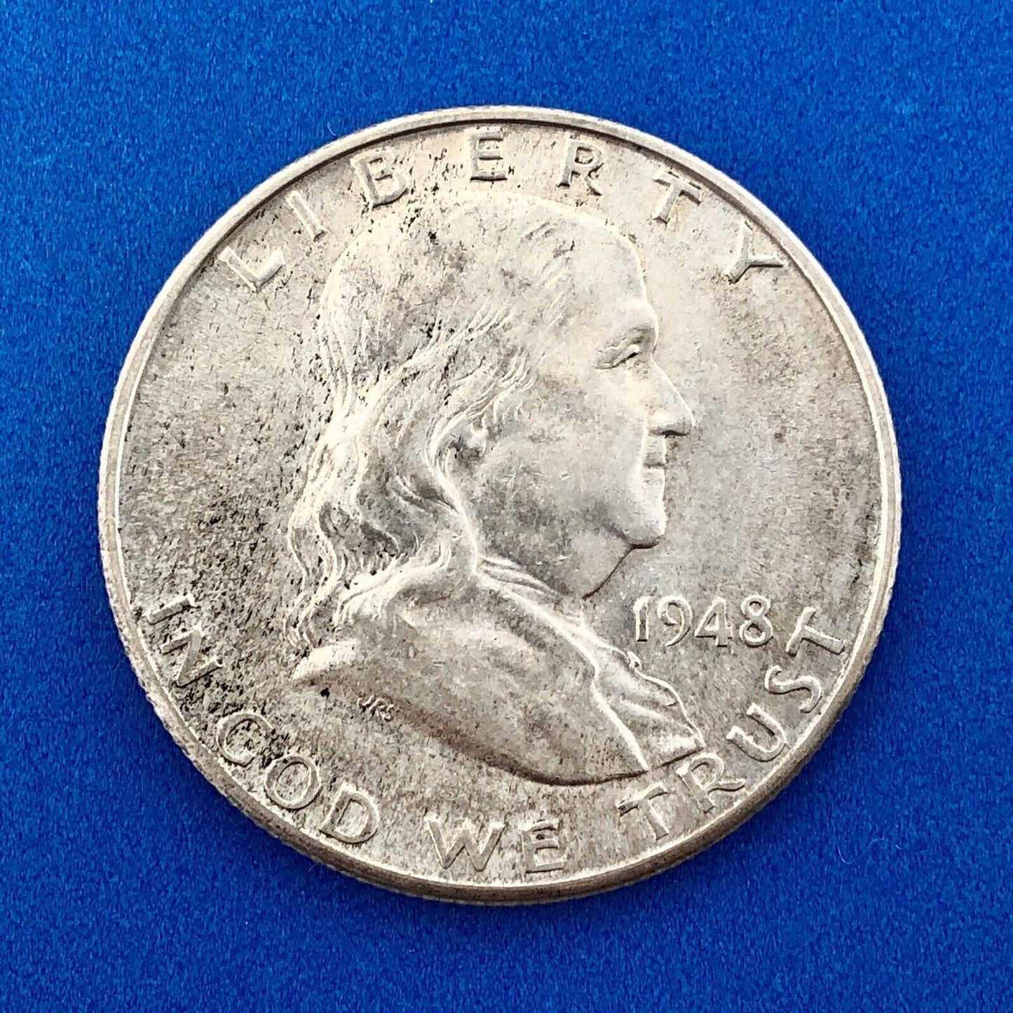 1948 D Franklin Silver Half Dollar Better Key First Year Series Denver Mint Coin