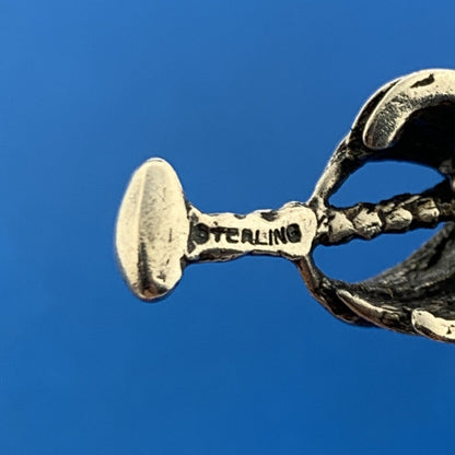 Vintage 925 Sterling Silver Date Palm Banana Tree Ocean Tropical Bracelet Charm