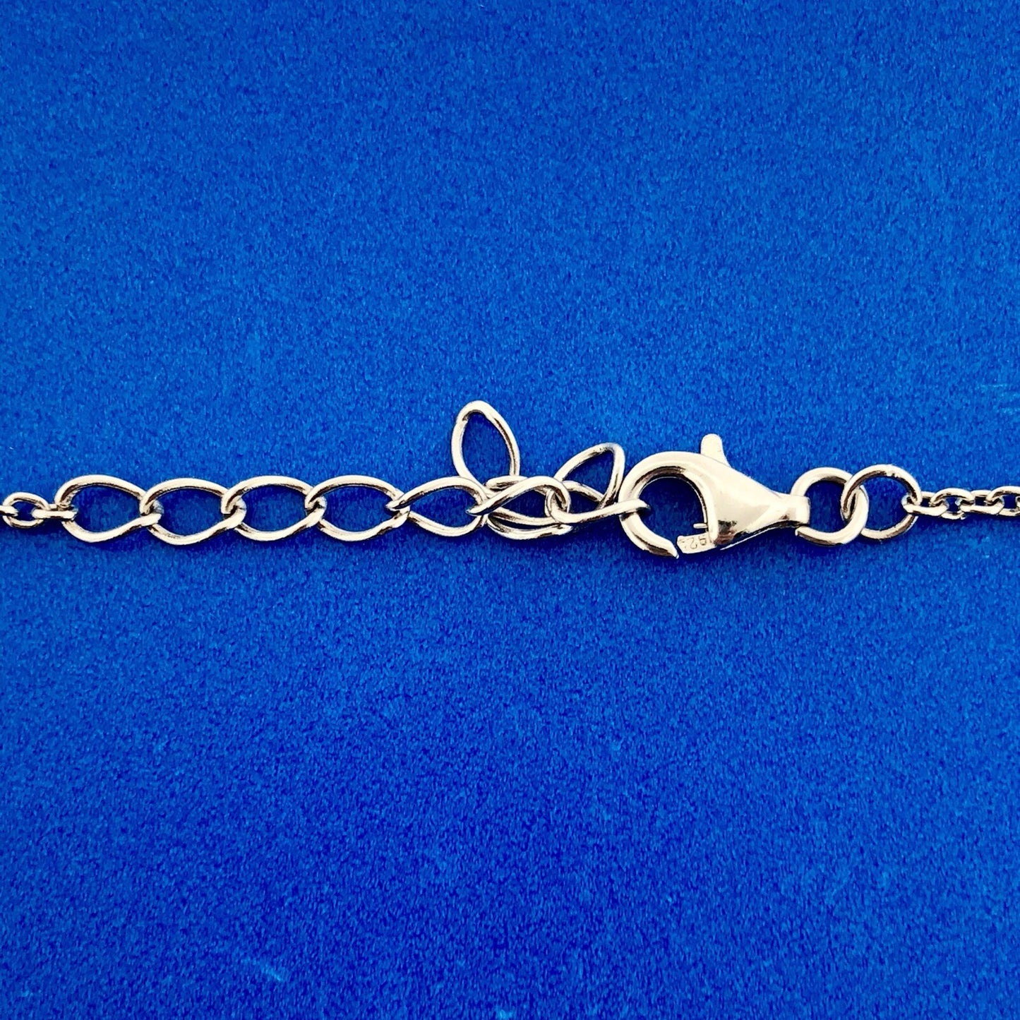 Sterling Silver 925 Heart Cutout Double Drop Sweet Heart Fashion Necklace