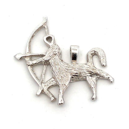 Designer Forstner 925 Sterling Silver Sagittarius The Hunter Statement Pendant