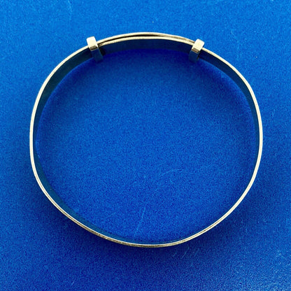 Retro Great Britain 925 Sterling Silver Expandable Adjustable Childs Bracelet