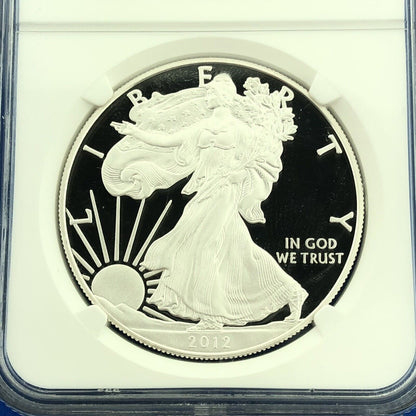 2012 S Proof Silver Eagle 999 Fine Silver NGC PF70 Ultra Cameo Set Early Release