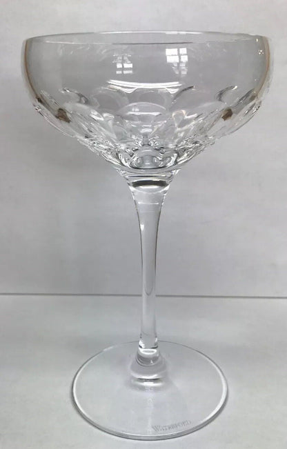 Vintage Waterford Tall Sherbet Champagne Pedestal Glass Elegant Bar Stemware