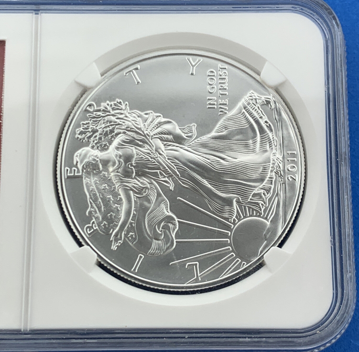 2011 $1 Silver Eagle 1oz 999 Fine Silver NGC MS70 25th Anniversary Early Release