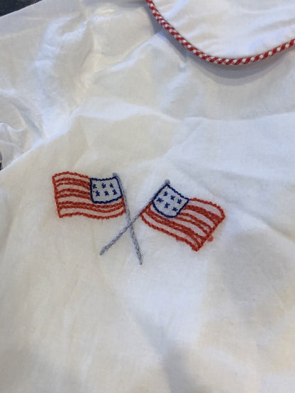 Cecil & Lou Girls 4th of July America Cotton White Shirt Red Pants Size 4T Set