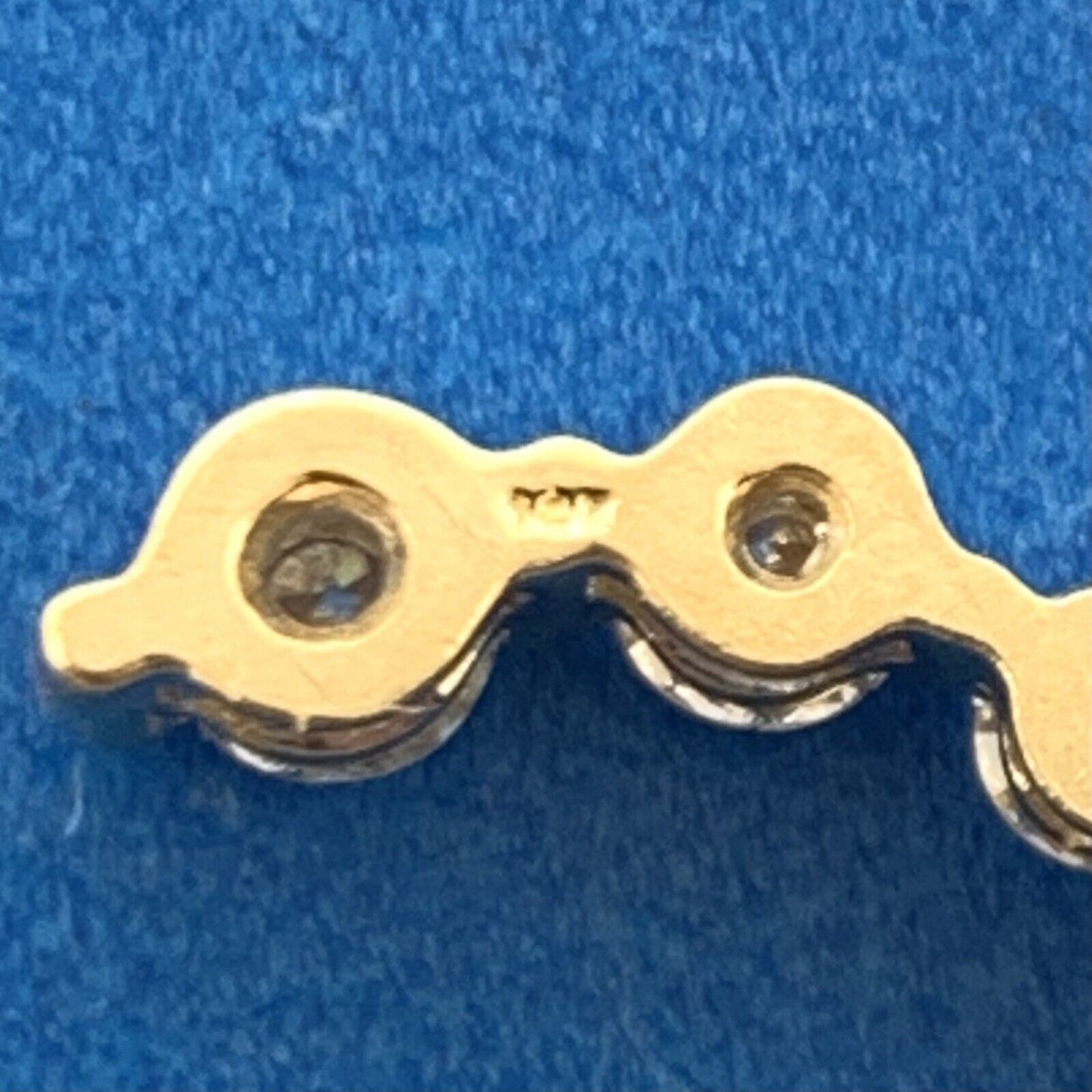 Designer 14K Yellow Gold Diamond Infinity Eternity Anniversary Bridal Pendant