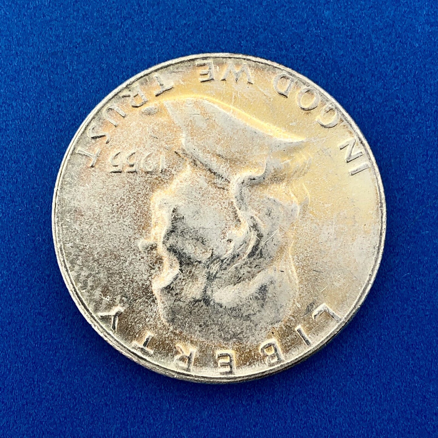 1955 P Franklin Silver Half Dollar Better Key Rare Philadelphia Mint Coin