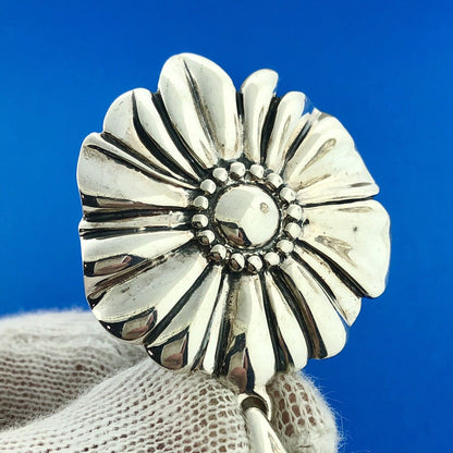 Designer ATI Stunning Sterling Silver 925 Floral Petal Flower Dangle Pendant